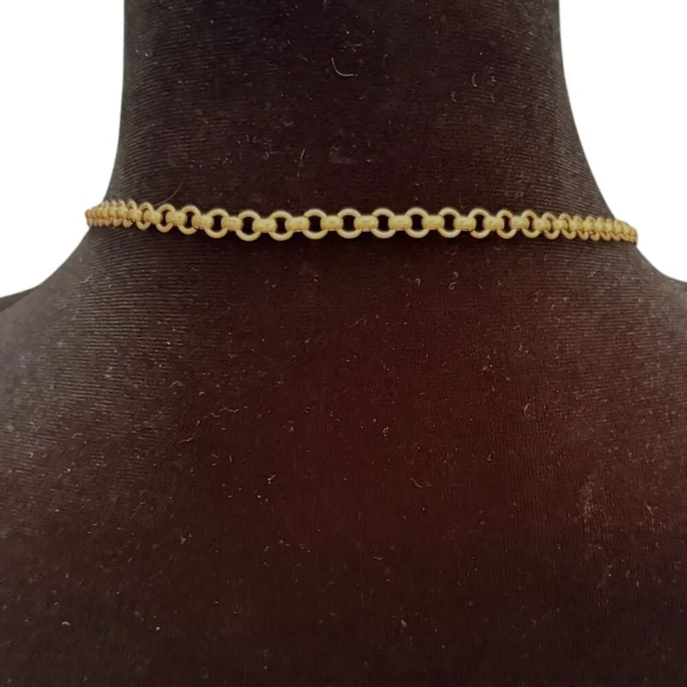 Stella & Dot Havana Boho Pendant Statement Necklace Gold Tone Cream Resin - Picture 10 of 10